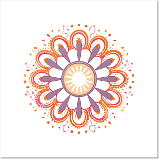 mandala Clamber Paint Posters and Art